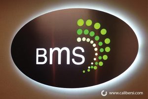 BMS Back Lit Lobby Sign