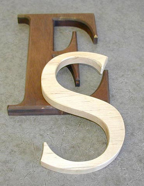wood letters