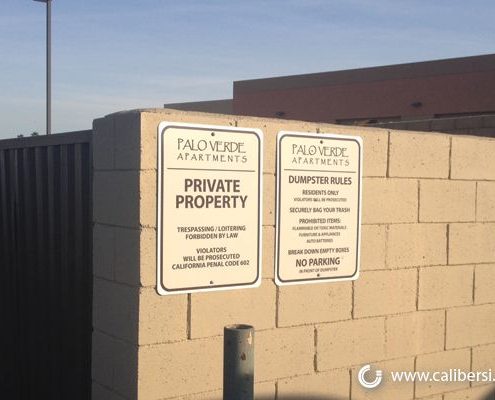 Caliber Signs Irvine Site Signs