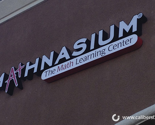 Mathnasium Exterior Building Channel Letters Orange County - Caliber Signs & Imaging in Irvine Call: 949-748-1070
