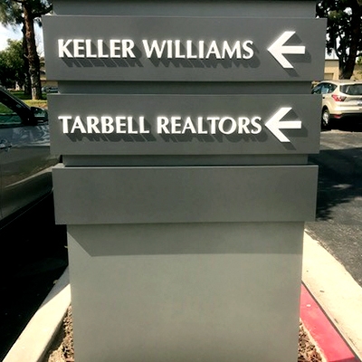 Directional Pillar Sign