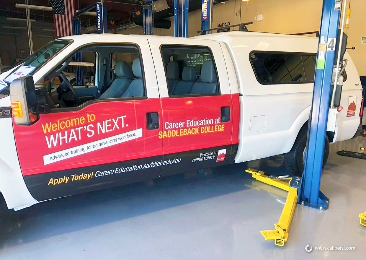 Pickup Truck Wraps for Colleges in Orange County CA