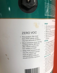 Zero VOC Paint