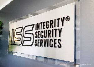 3D Letters on Acrylic Panel Lobby Sign in Orange County CA