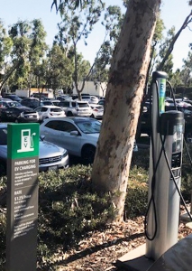 EV Parking Pillar Sign Irvine CA Caliber Signs and Imaging WEB2