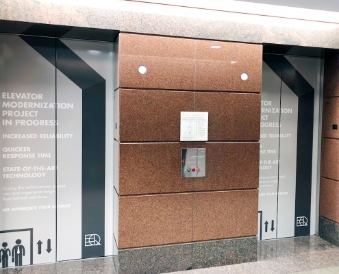 Elevator Door Wraps for TI WEB