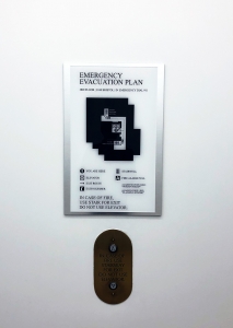 Emergency Evacuation Sign Caliber Signs and Imaging WEB