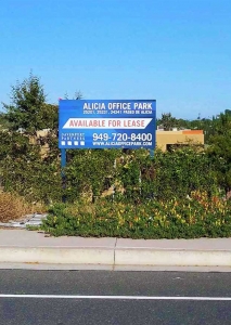 For Lease Property Sign Post and Panel Irvine CA Caliber Signs and Imaging WEB2
