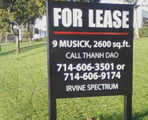 FOR LEASE POST AND PANEL SIGN