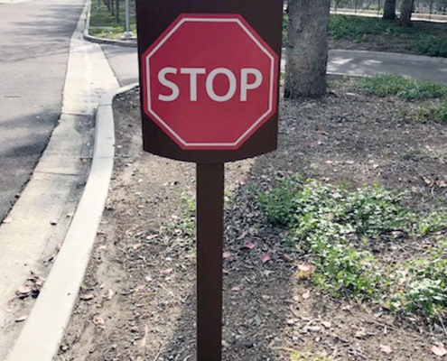 Custom Property Stop Signs in Orange County CA