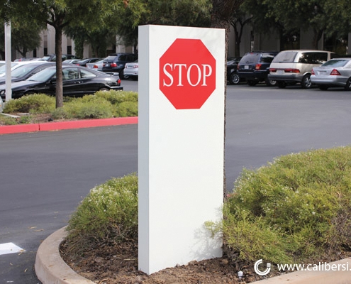 Exterior directional signage in Costa Mesa CA