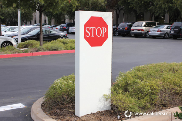 Exterior directional signage in Costa Mesa CA