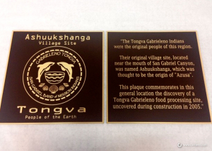 Bronze Plaque Dedication Sign Tongva Caliber Signs and Imaging
