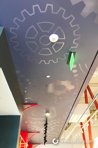 Ceiling Graphics Custom Wrap Irvine CA Caliber Signs and Imaging