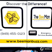 Company Fleet Identification Vehicle Graphics Bee Man Caliber Signs and Imaging