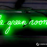 Custom Neon Sign The Green Room Staples Caliber Signs and Imaging