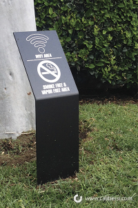 Custom No Smoking Ground Sign Caliber Signs and Imaging