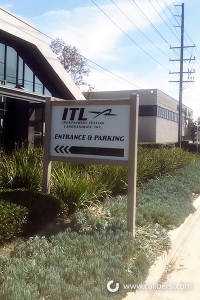 ITL post and panel signs