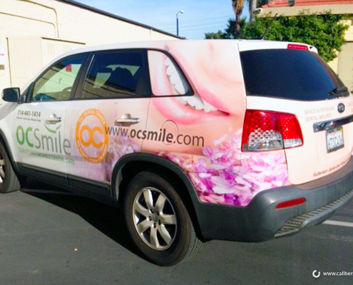 SUV Wrap Car Graphics OC Smile Mission Viejo CA Caliber Signs and Imaging
