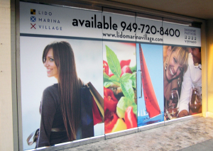For Lease Window Graphics for Property Managers in Orange County CA