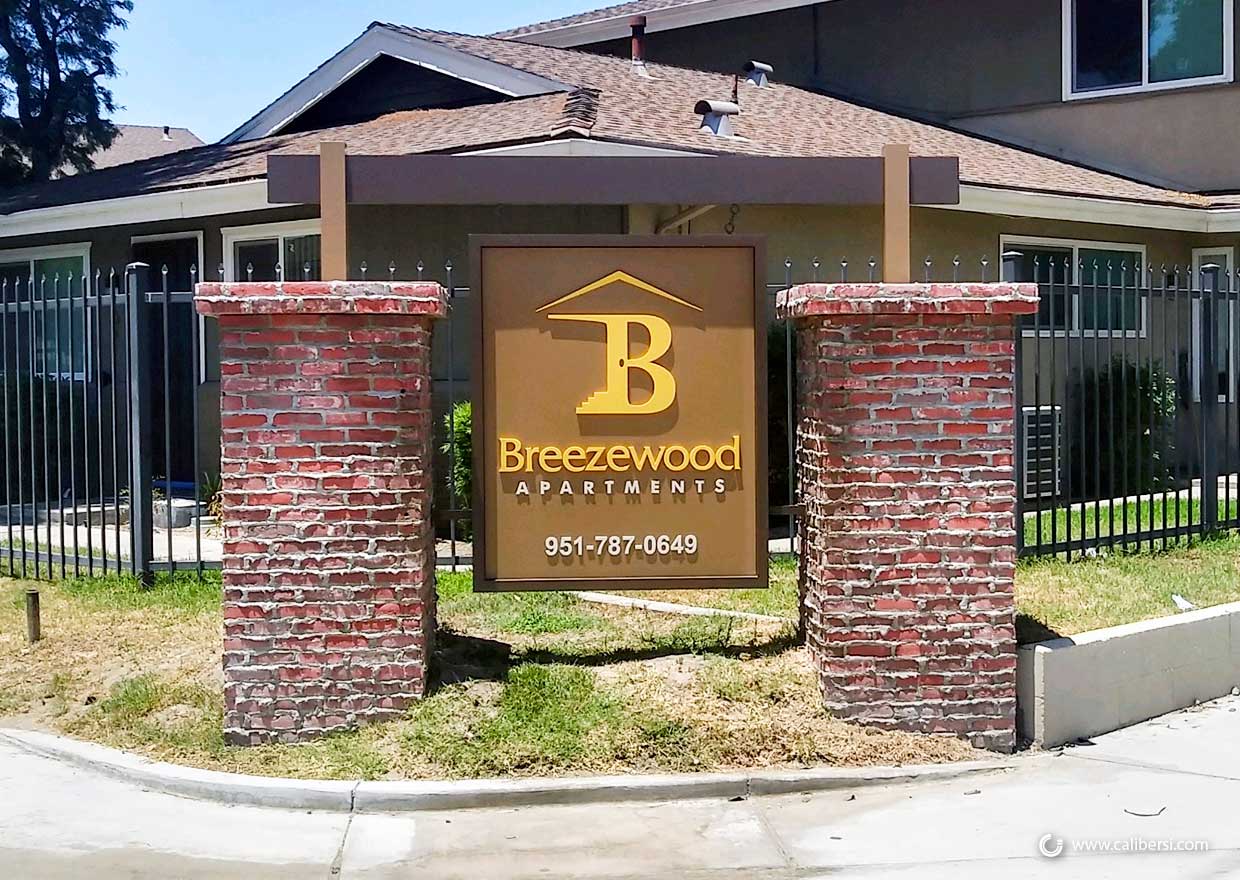 Refurbished Apartment Complex Signs in Orange County