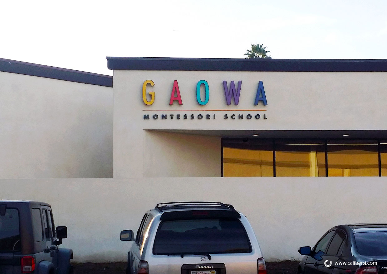 Front Lit channel letters in Orange County CA