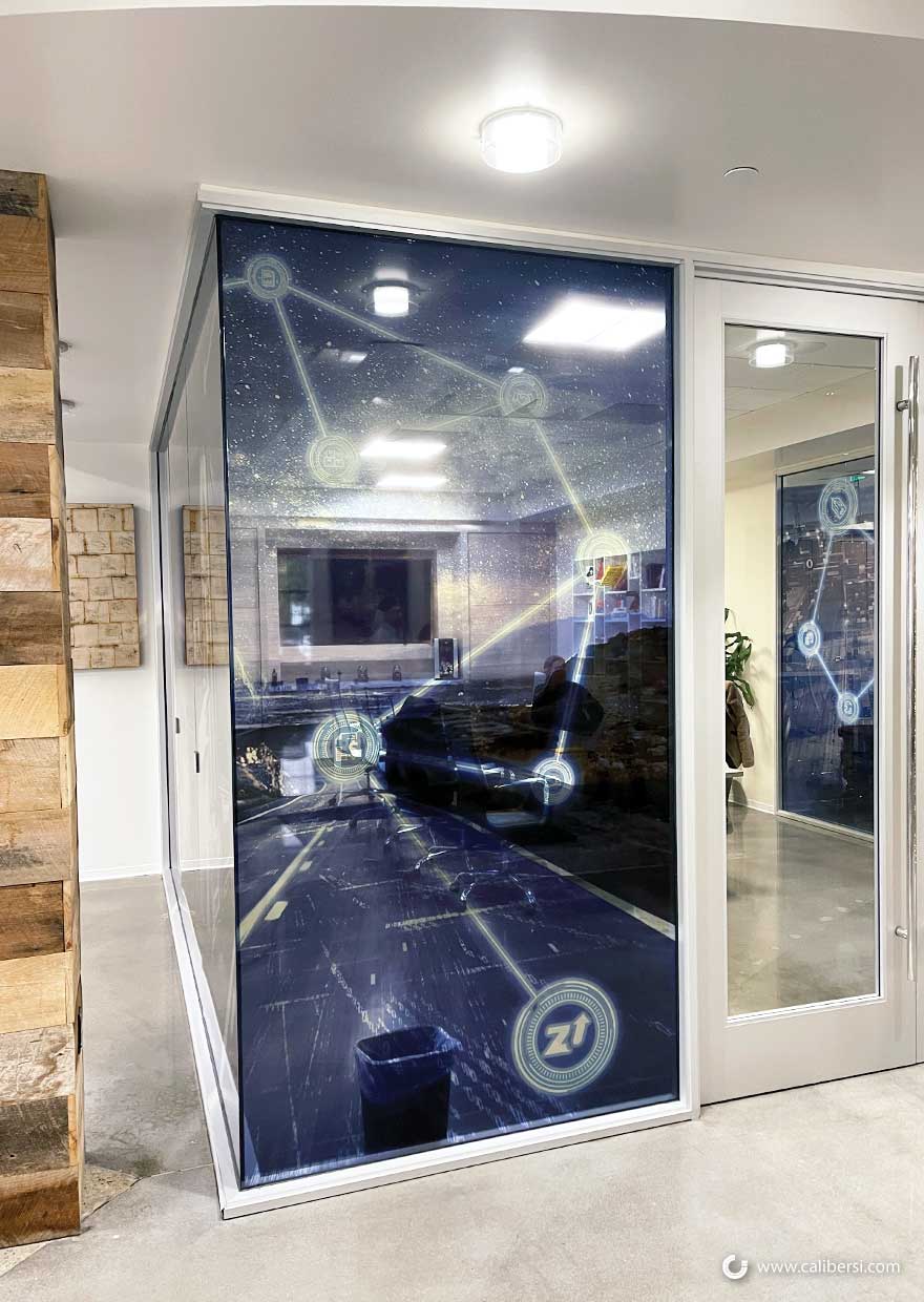 Transparent Conferene Room Window Graphics in Irvine CA
