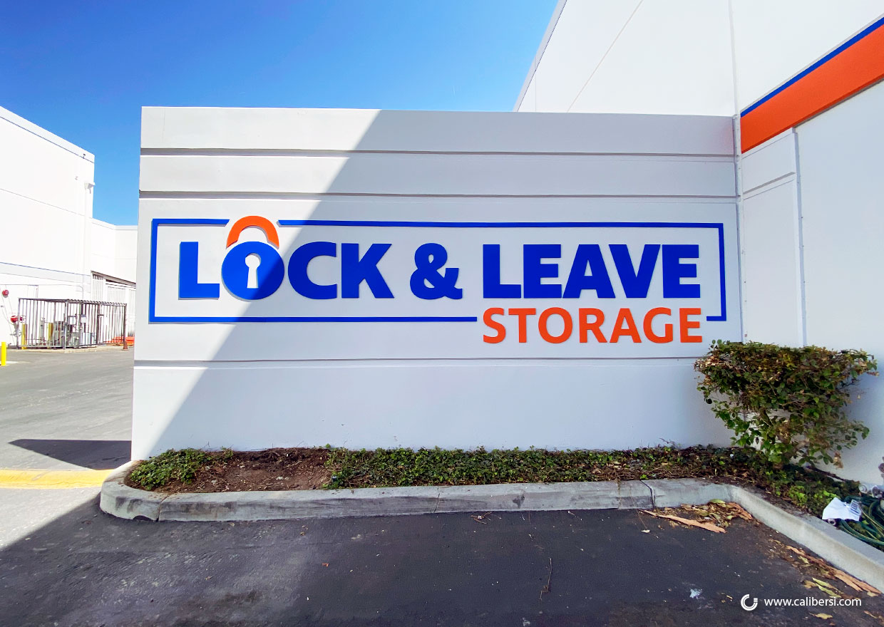 Lock Leave Storage large sign letters in Lake Forest